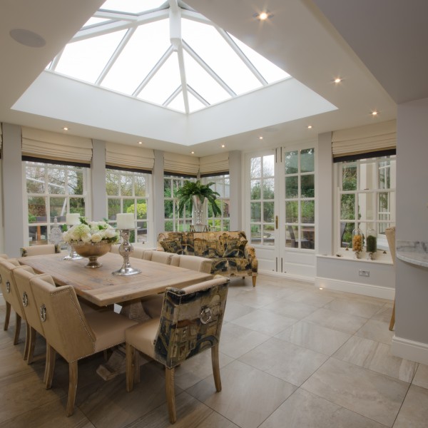 Orangery Dining Room Interior Design Stafforshire