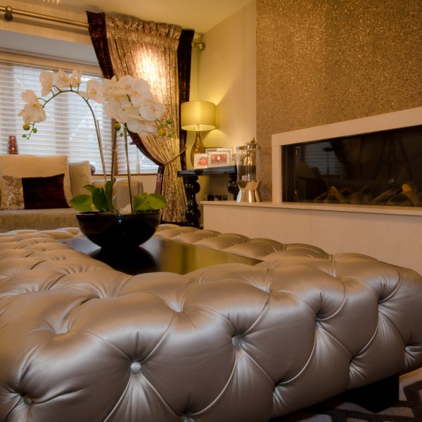 Deep Buttoned Upholstered Coffee Table