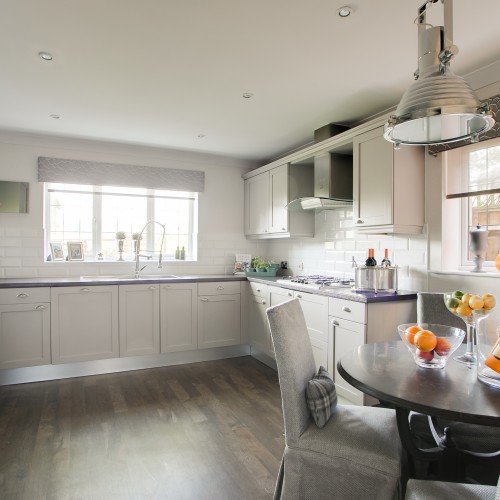 Modern Kitchen interior design for executive home with soft, neutral colours
